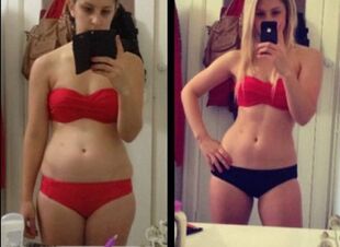 δίαιτα για τεμπέλης πριν και μετά τις φωτογραφίες